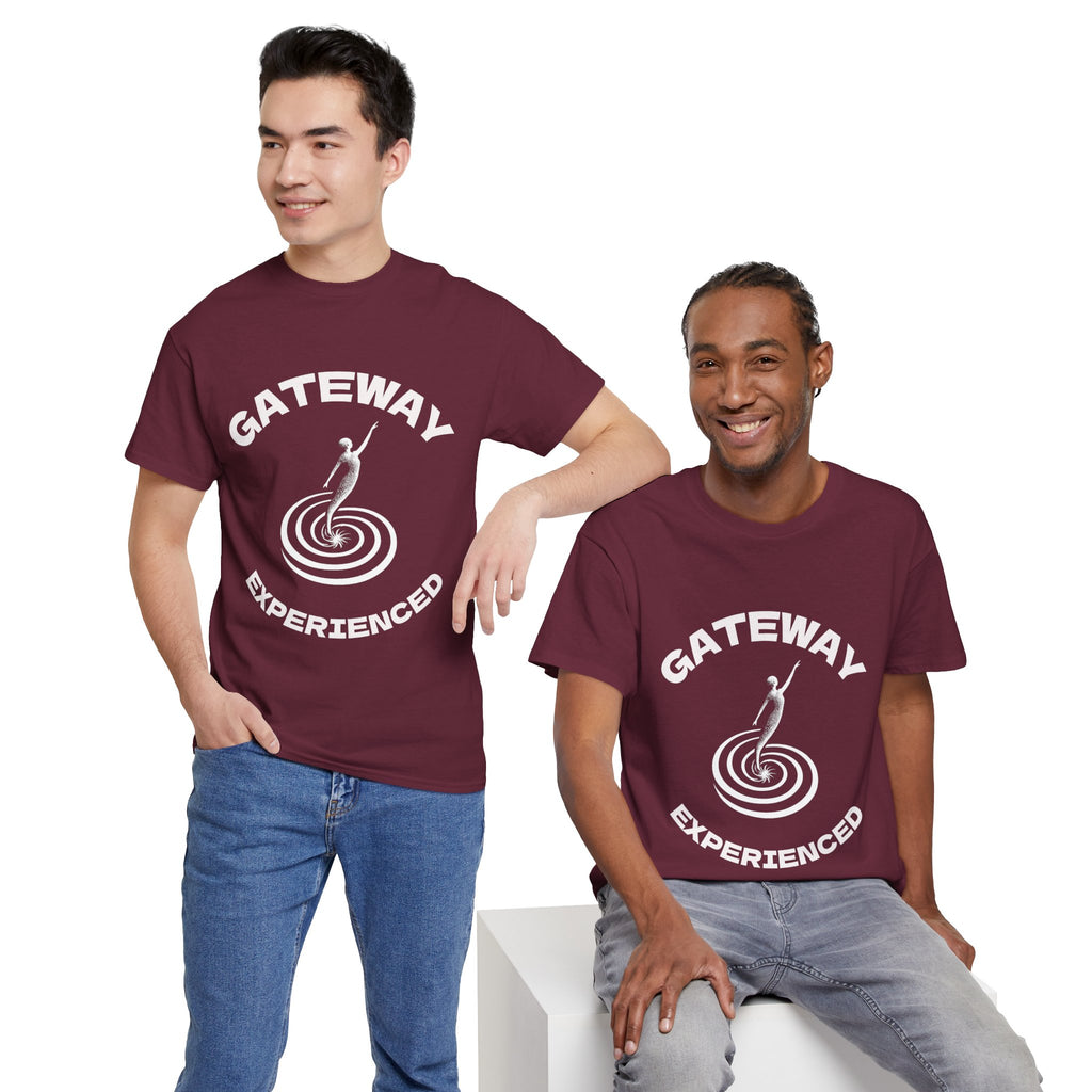 Gateway Experienced T-Shirt Dark — Retro Spiral Rider Graphic Tee