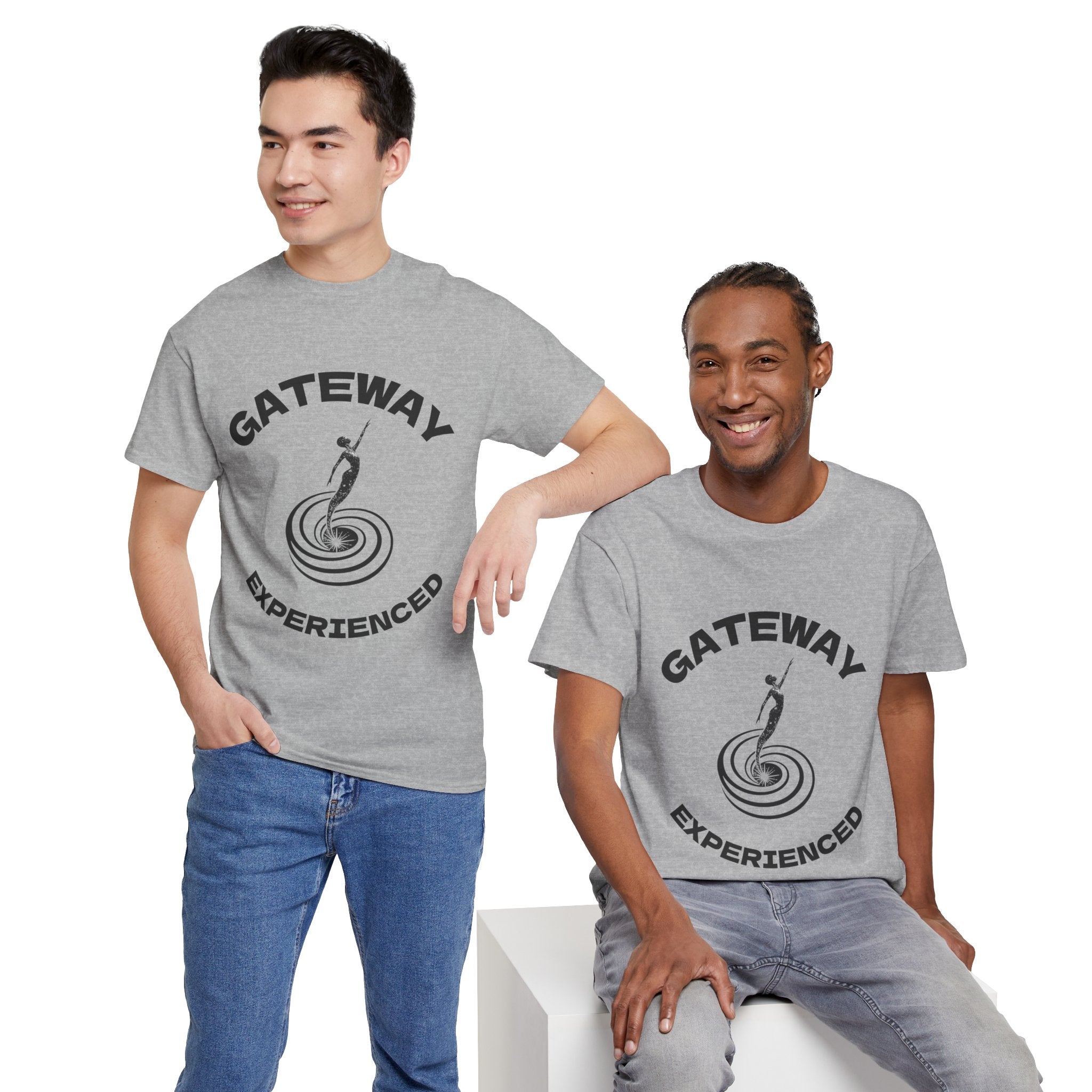 Gateway Experienced T-Shirt Light — Retro Spiral Rider Graphic Tee