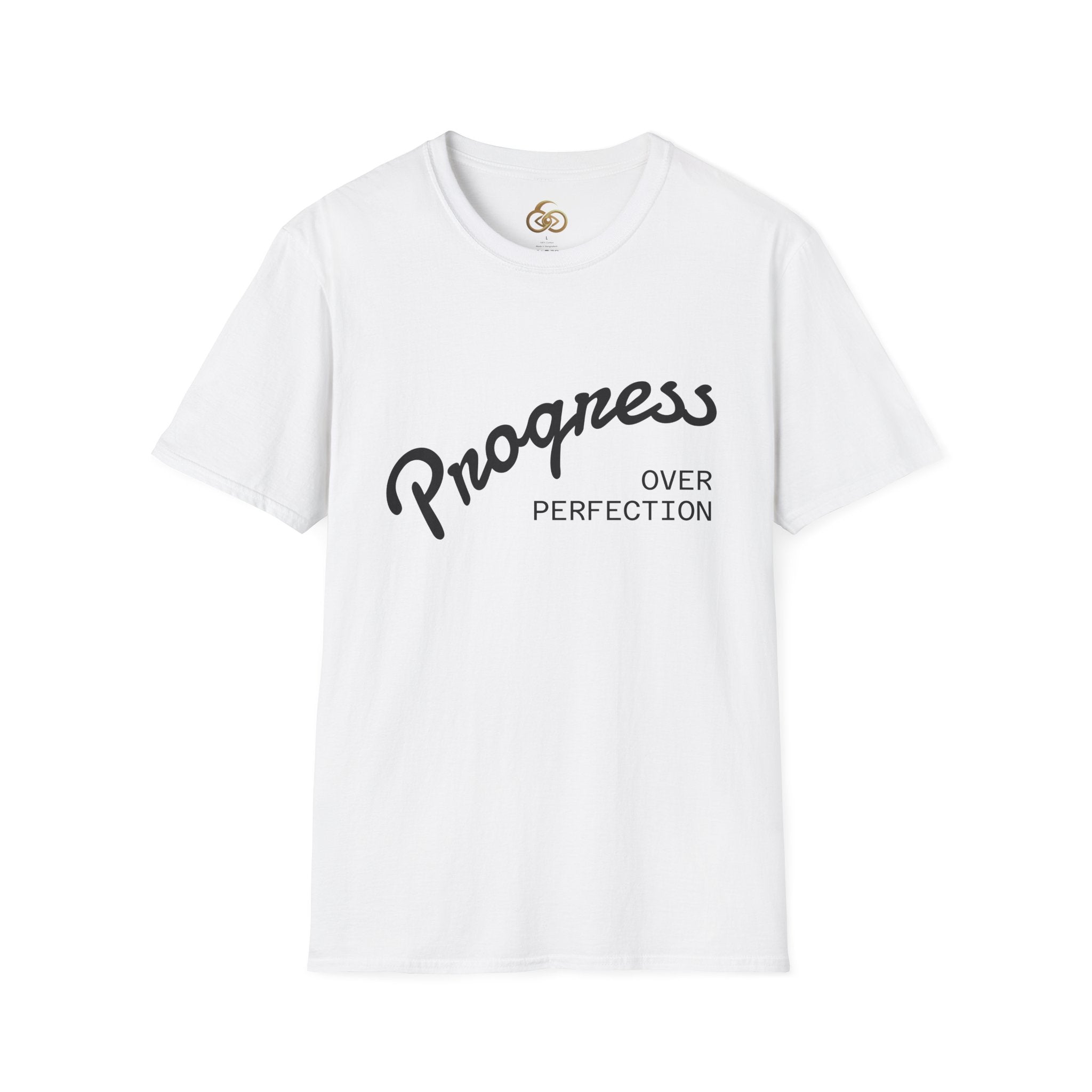 Progress Over Perfection T-Shirt Light — Motivational Graphic Tee