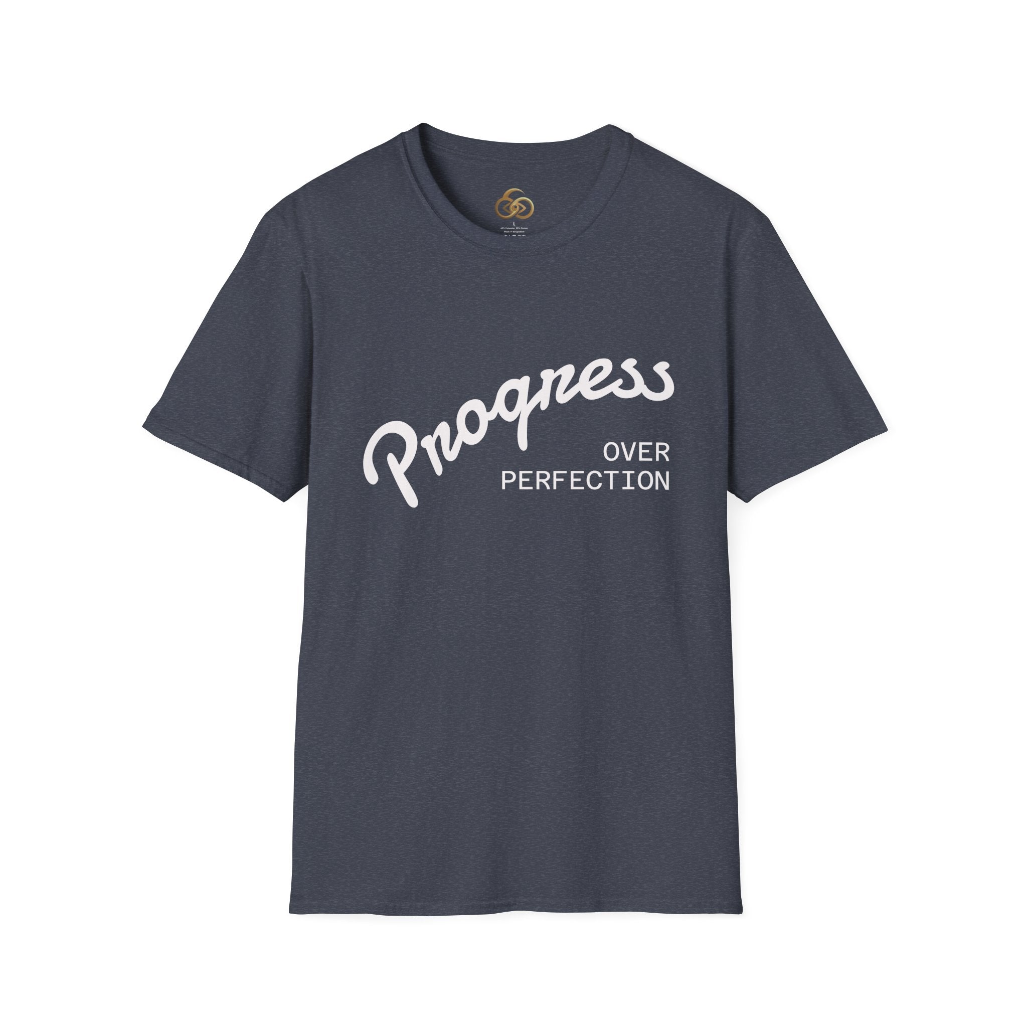 Progress Over Perfection T-Shirt Dark — Motivational Graphic Tee