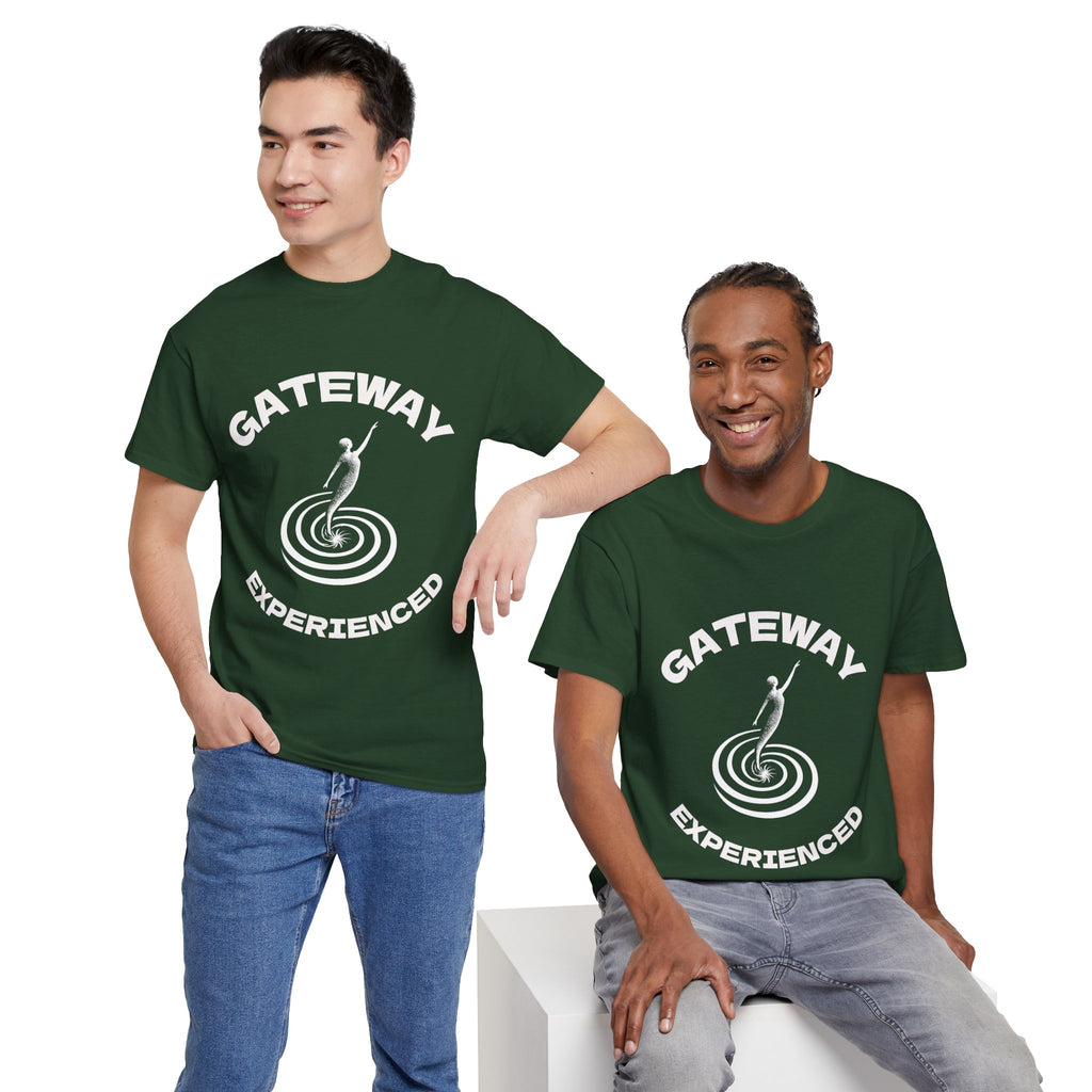 Gateway Experienced T-Shirt Dark — Retro Spiral Rider Graphic Tee