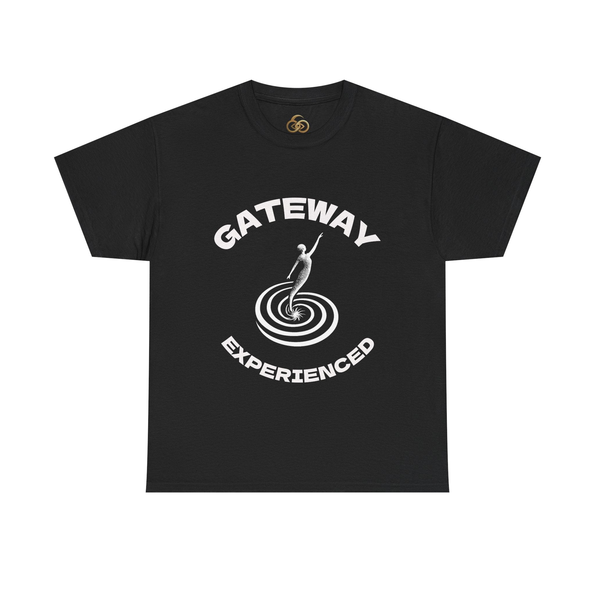 Gateway Experienced T-Shirt Dark — Retro Spiral Rider Graphic Tee