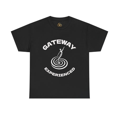 Gateway Experienced T-Shirt Dark — Retro Spiral Rider Graphic Tee