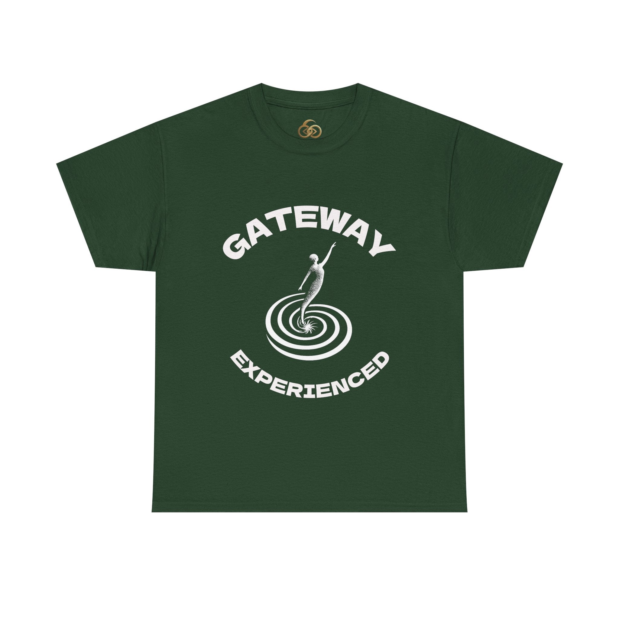 Gateway Experienced T-Shirt Dark — Retro Spiral Rider Graphic Tee