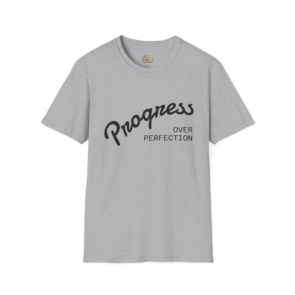 Progress Over Perfection T-Shirt Light — Motivational Graphic Tee