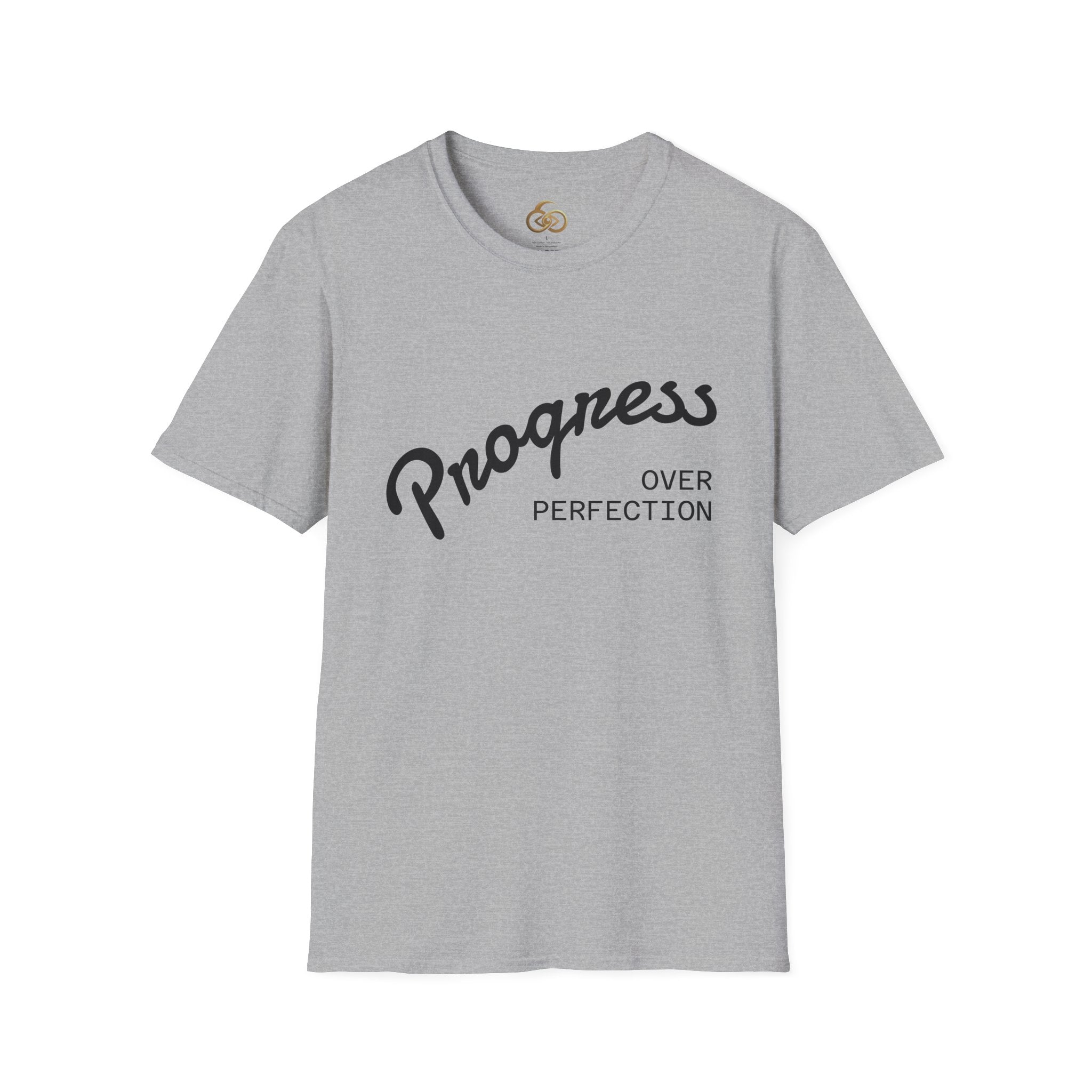 Progress Over Perfection T-Shirt Light — Motivational Graphic Tee