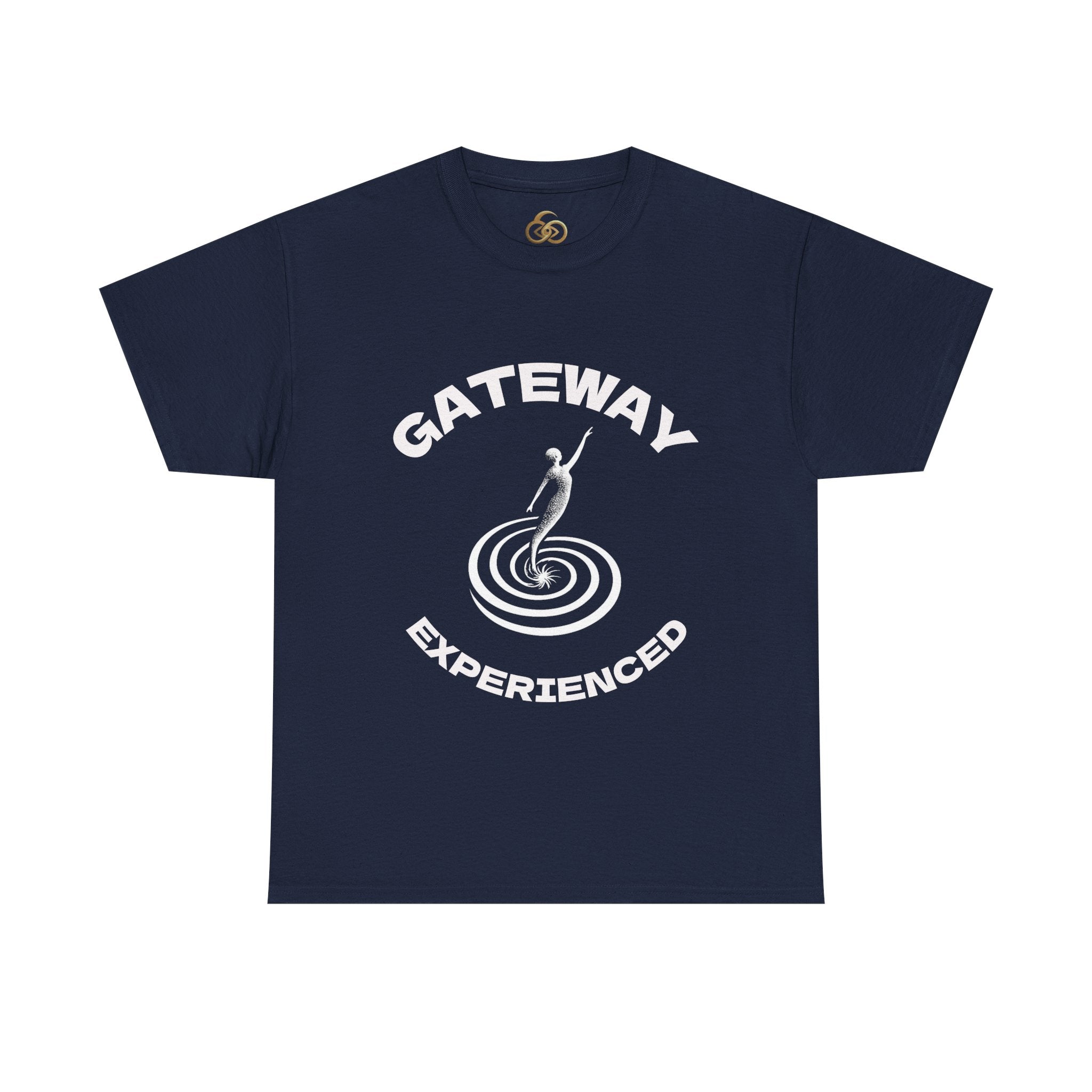 Gateway Experienced T-Shirt Dark — Retro Spiral Rider Graphic Tee