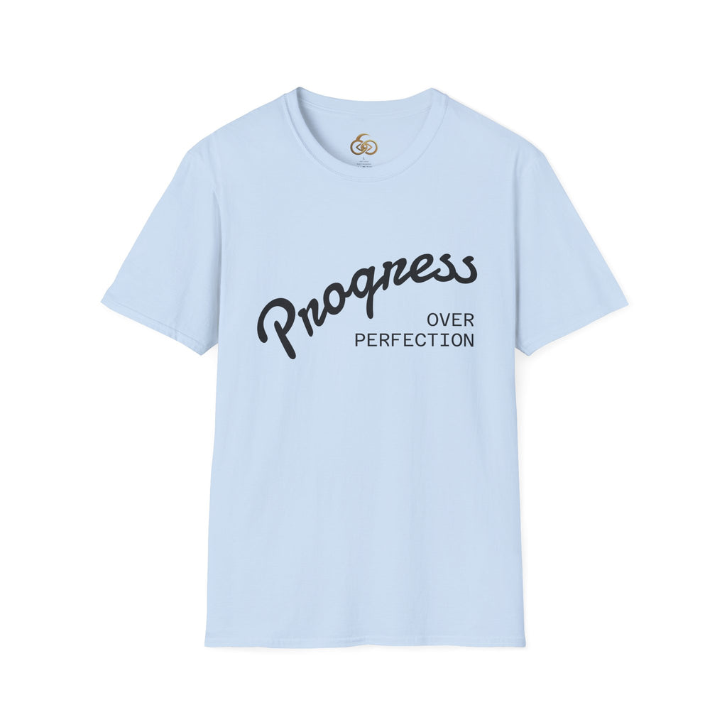 Progress Over Perfection T-Shirt Light — Motivational Graphic Tee
