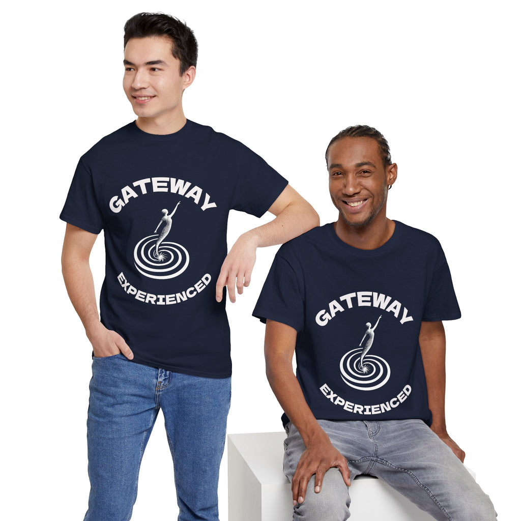 Gateway Experienced T-Shirt Dark — Retro Spiral Rider Graphic Tee