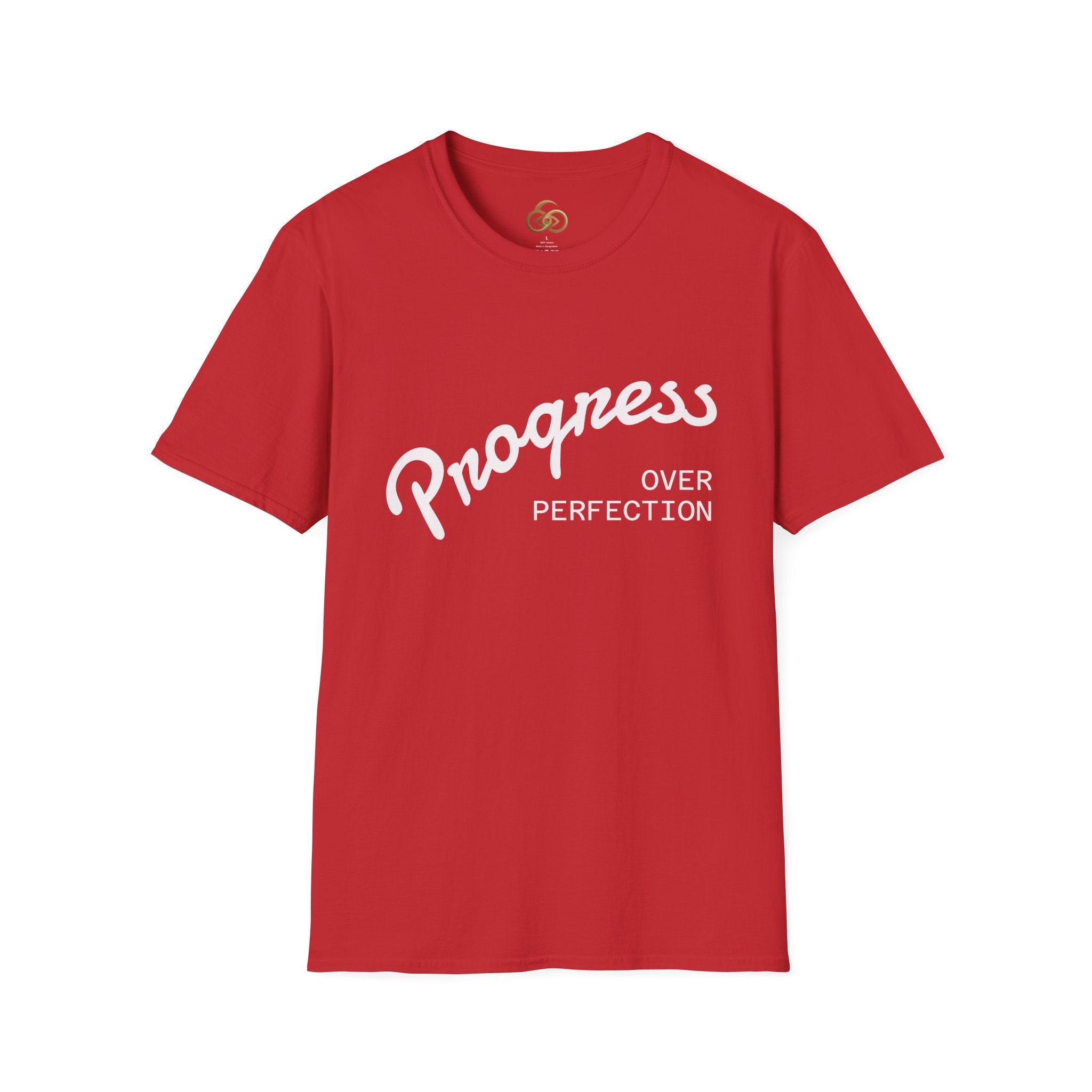 Progress Over Perfection T-Shirt Dark — Motivational Graphic Tee
