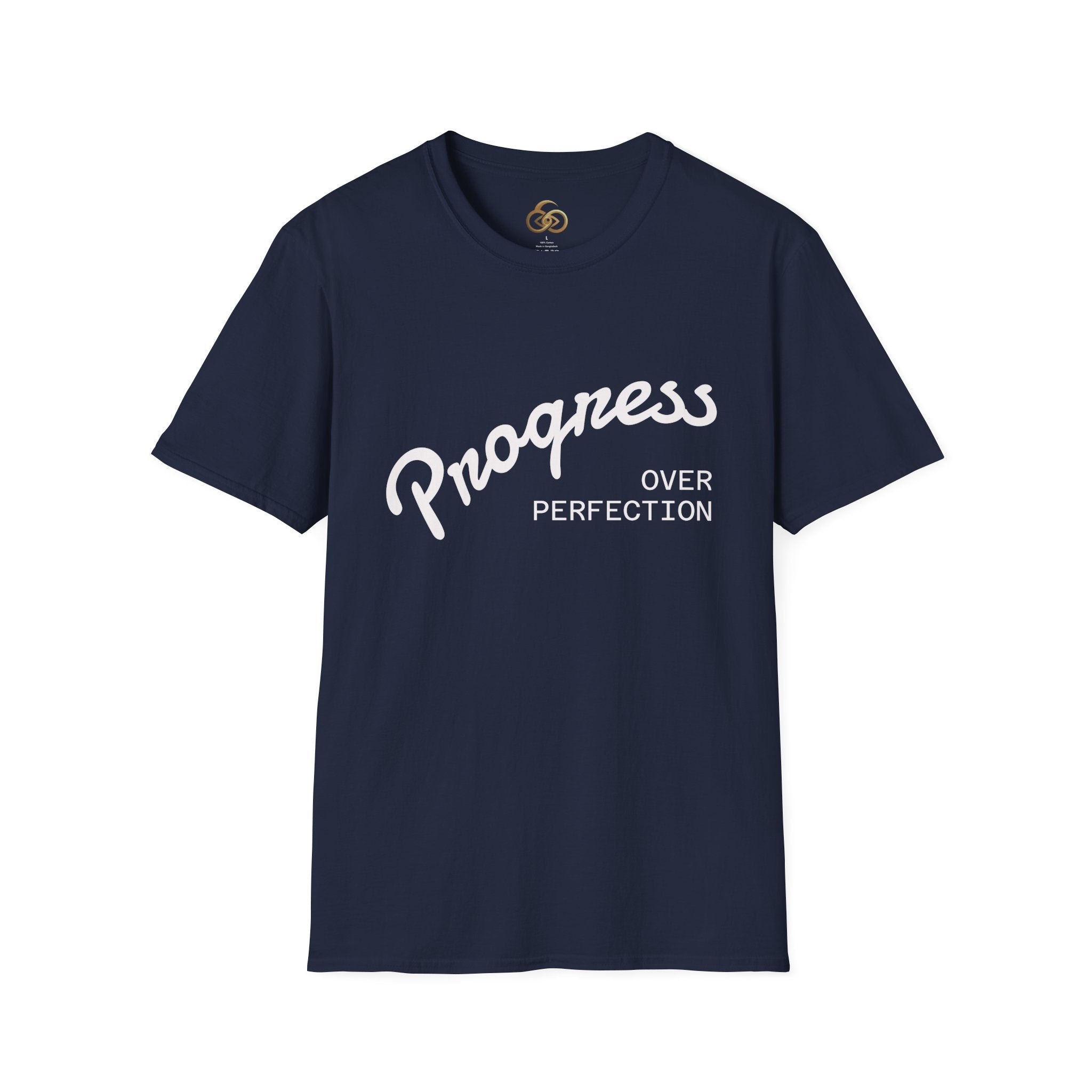 Progress Over Perfection T-Shirt Dark — Motivational Graphic Tee